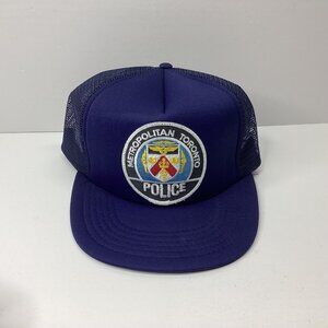Metropolitan Toronto Police Hat Headline Headwear Mesh Snapback Blue